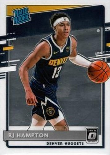 #174 RJ Hampton - Denver Nuggets - 2020-21 Donruss Optic Basketball