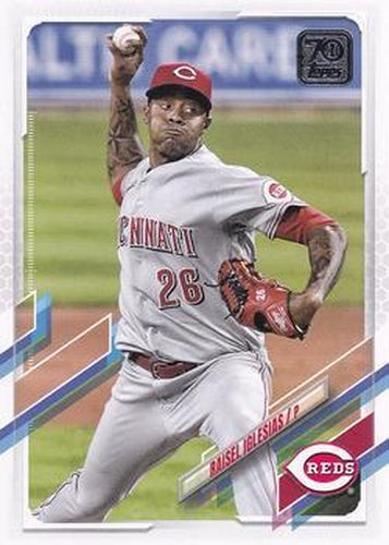 #174 Raisel Iglesias - Cincinnati Reds - 2021 Topps Baseball
