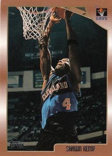 #174 Shawn Kemp - Cleveland Cavaliers - 1998-99 Topps Basketball