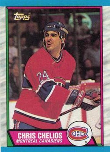 #174 Chris Chelios - Montreal Canadiens - 1989-90 Topps Hockey