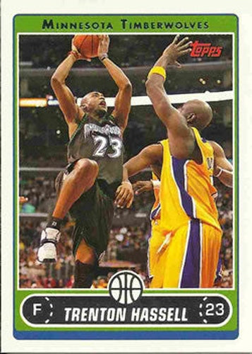 #174 Trenton Hassell - Minnesota Timberwolves - 2006-07 Topps Basketball
