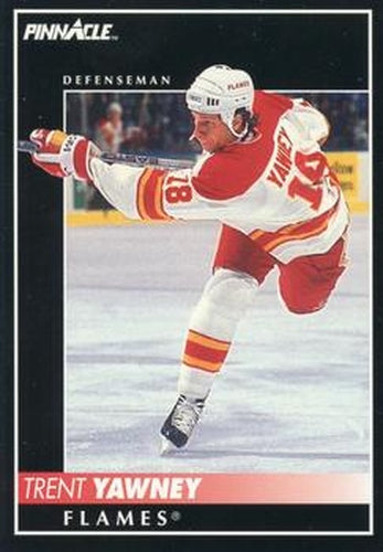 #174 Trent Yawney - Calgary Flames - 1992-93 Pinnacle Canadian Hockey
