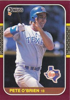 #174 Pete O'Brien - Texas Rangers - 1987 Donruss Opening Day Baseball