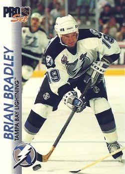 #174 Brian Bradley - Tampa Bay Lightning - 1992-93 Pro Set Hockey