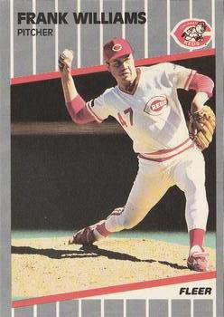 #174 Frank Williams - Cincinnati Reds - 1989 Fleer Baseball