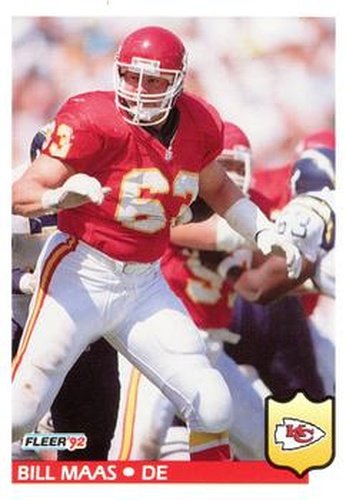 #174 Bill Maas - Kansas City Chiefs - 1992 Fleer Football