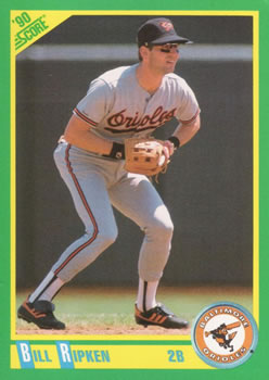 #174 Bill Ripken - Baltimore Orioles - 1990 Score Baseball