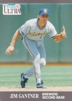#174 Jim Gantner - Milwaukee Brewers - 1991 Ultra Baseball