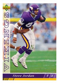 #174 Steve Jordan - Minnesota Vikings - 1993 Upper Deck Football