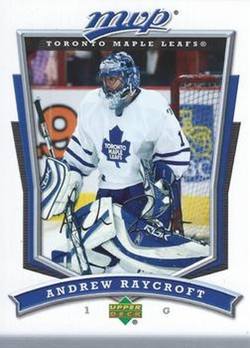 #174 Andrew Raycroft - Toronto Maple Leafs - 2007-08 Upper Deck MVP Hockey