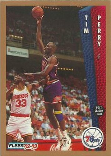 #174 Tim Perry - Philadelphia 76ers - 1992-93 Fleer Basketball