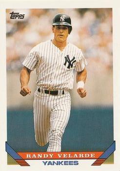 #174 Randy Velarde - New York Yankees - 1993 Topps Baseball