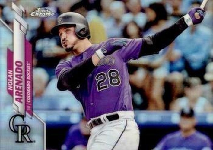 #174b Nolan Arenado - Colorado Rockies - 2020 Topps Chrome Baseball
