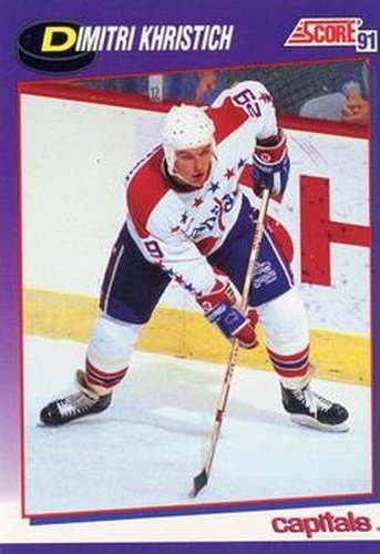 #175 Dmitri Khristich - Washington Capitals - 1991-92 Score American Hockey