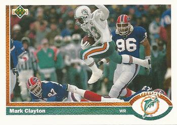 #175 Mark Clayton - Miami Dolphins - 1991 Upper Deck Football