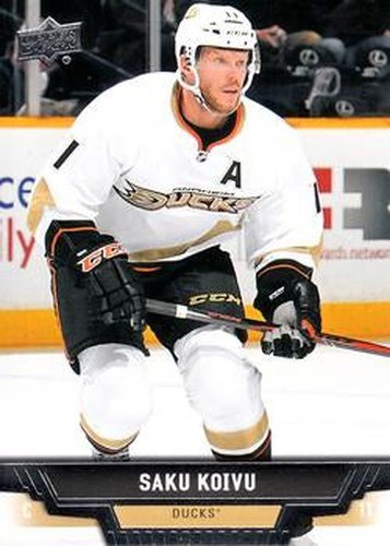 #175 Saku Koivu - Anaheim Ducks - 2013-14 Upper Deck Hockey