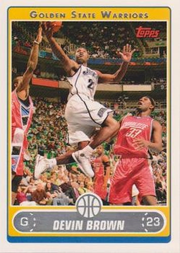 #175 Devin Brown - Golden State Warriors - 2006-07 Topps Basketball