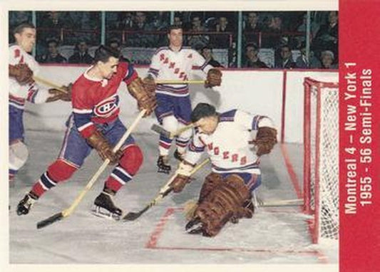 #175 Stanley Cup Semi-Final - Montreal Canadiens / New York Rangers - 1994 Parkhurst Missing Link 1956-57 Hockey