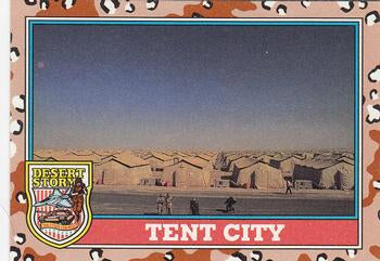 #175 Tent City - 1991 Topps Desert Storm