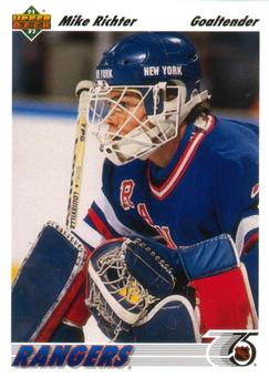 #175 Mike Richter - New York Rangers - 1991-92 Upper Deck Hockey