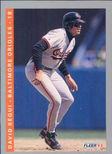 #175 David Segui - Baltimore Orioles - 1993 Fleer Baseball