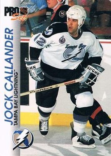 #175 Jock Callander - Tampa Bay Lightning - 1992-93 Pro Set Hockey