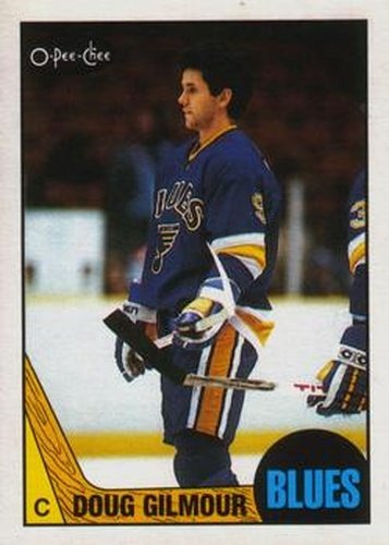 #175 Doug Gilmour - St. Louis Blues - 1987-88 O-Pee-Chee Hockey