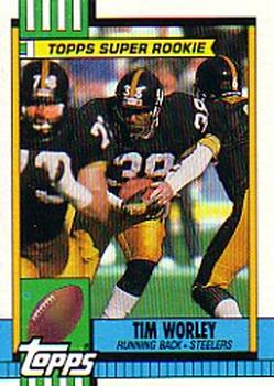 #175 Tim Worley - Pittsburgh Steelers - 1990 Topps Football