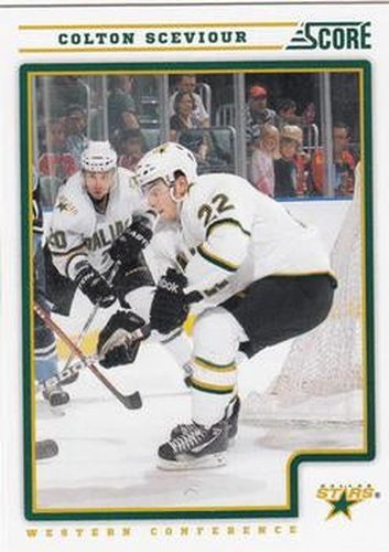 #175 Colton Sceviour - Dallas Stars - 2012-13 Score Hockey