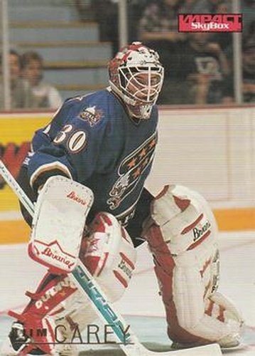 #175 Jim Carey - Washington Capitals - 1995-96 SkyBox Impact Hockey