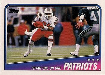 #175 Patriots Team Leaders - Irving Fryar - New England Patriots - 1988 Topps Football