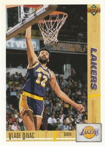 #175 Vlade Divac - Los Angeles Lakers - 1991-92 Upper Deck Basketball