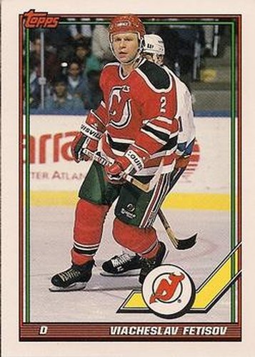 #175 Viacheslav Fetisov - New Jersey Devils - 1991-92 Topps Hockey
