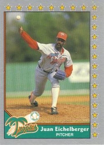 #175 Juan Eichelberger - West Palm Beach Tropics - 1990 Pacific Senior League Baseball
