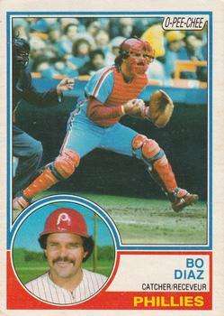 #175 Bo Diaz - Philadelphia Phillies - 1983 O-Pee-Chee Baseball