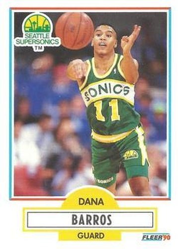 #175 Dana Barros - Seattle SuperSonics - 1990-91 Fleer Basketball