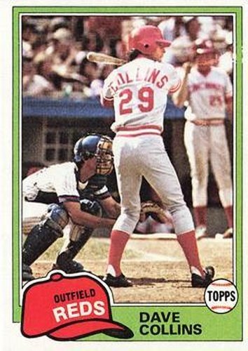 #175 Dave Collins - Cincinnati Reds - 1981 Topps Baseball