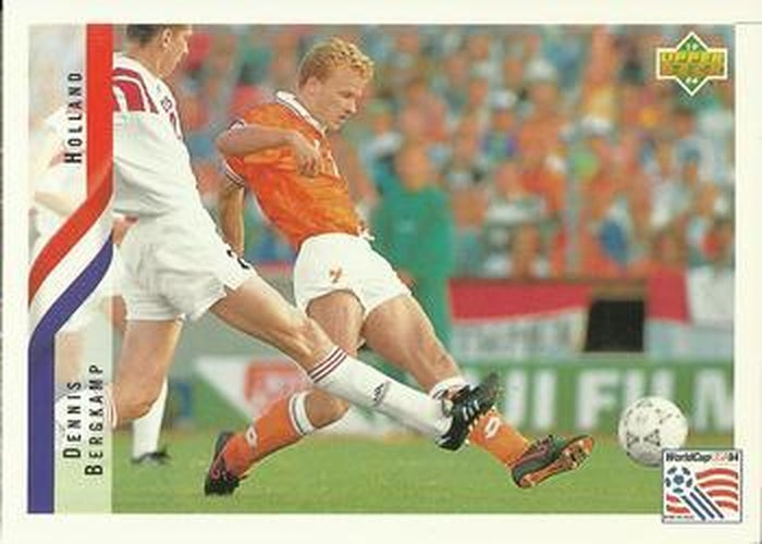 #175 Dennis Bergkamp - Netherlands - 1994 Upper Deck World Cup Contenders English/Spanish Soccer