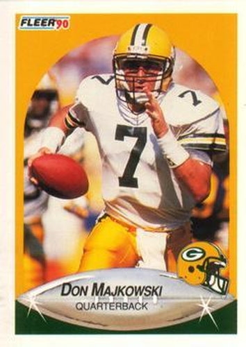 #175 Don Majkowski - Green Bay Packers - 1990 Fleer Football