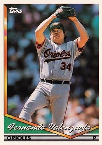 #175 Fernando Valenzuela - Baltimore Orioles - 1994 Topps Baseball