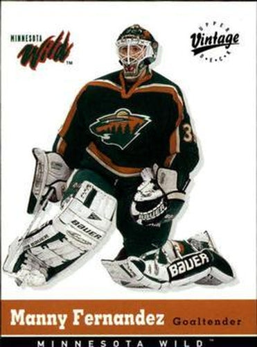 #175 Manny Fernandez - Minnesota Wild - 2000-01 Upper Deck Vintage Hockey