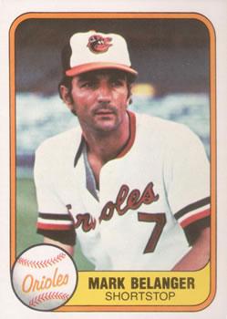 #175 Mark Belanger - Baltimore Orioles - 1981 Fleer Baseball