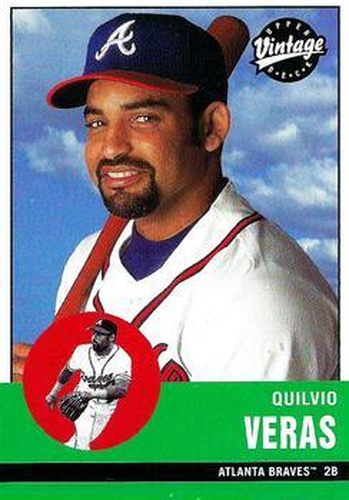 #175 Quilvio Veras - Atlanta Braves - 2001 Upper Deck Vintage Baseball
