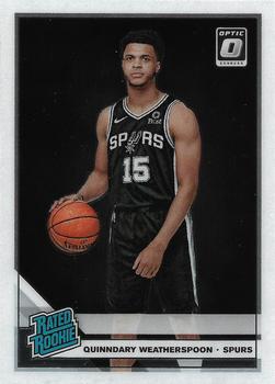 #175 Quinndary Weatherspoon - San Antonio Spurs - 2019-20 Donruss Optic Basketball