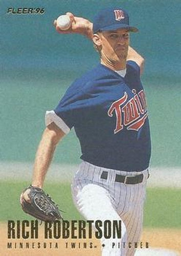 #175 Rich Robertson - Minnesota Twins - 1996 Fleer Baseball