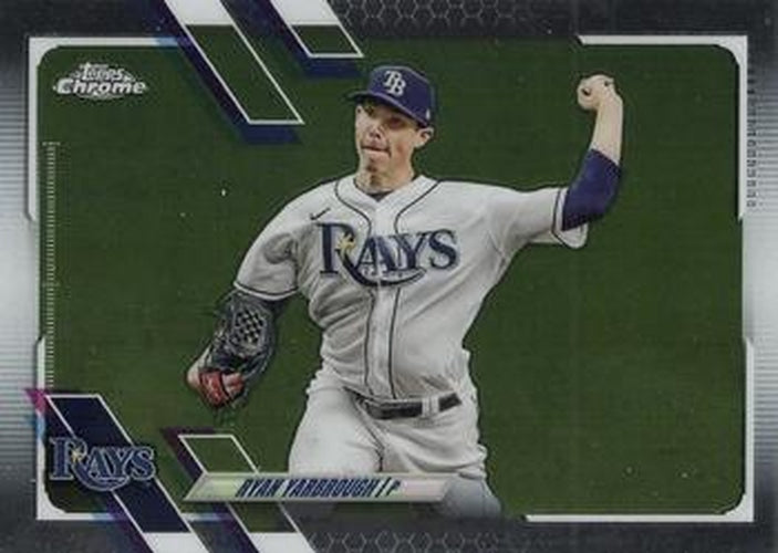 #175 Ryan Yarbrough - Tampa Bay Rays - 2021 Topps Chrome Baseball