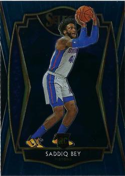 #175 Saddiq Bey - Detroit Pistons - 2020-21 Panini Select Basketball
