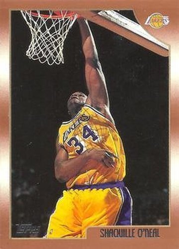 #175 Shaquille O'Neal - Los Angeles Lakers - 1998-99 Topps Basketball