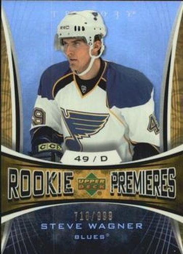 #175 Steve Wagner - St. Louis Blues - 2007-08 Upper Deck Trilogy Hockey