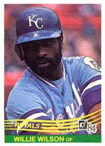 #175 Willie Wilson - Kansas City Royals - 1984 Donruss Baseball